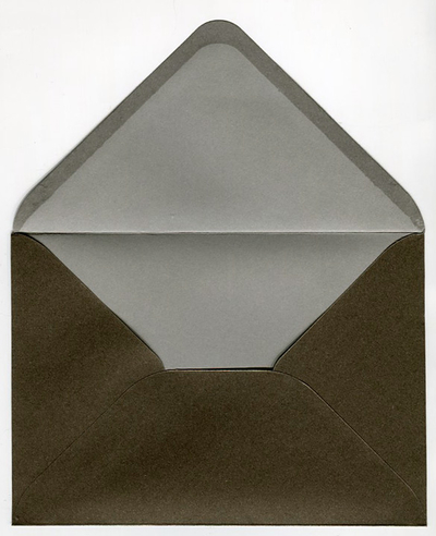 Decorative envelope pearl brown C6