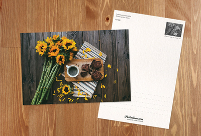 Coffee and sunflowers