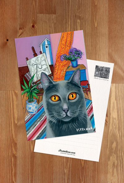 Isy Ochoa - Interior with grey cat