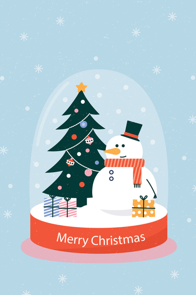 Snow Globe with Snowman