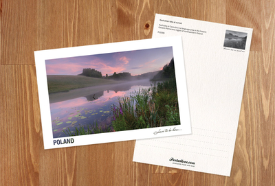 Kashubian lake at sunset