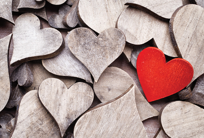 Wooden hearts
