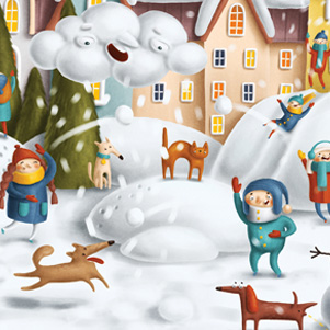 Snowball fight